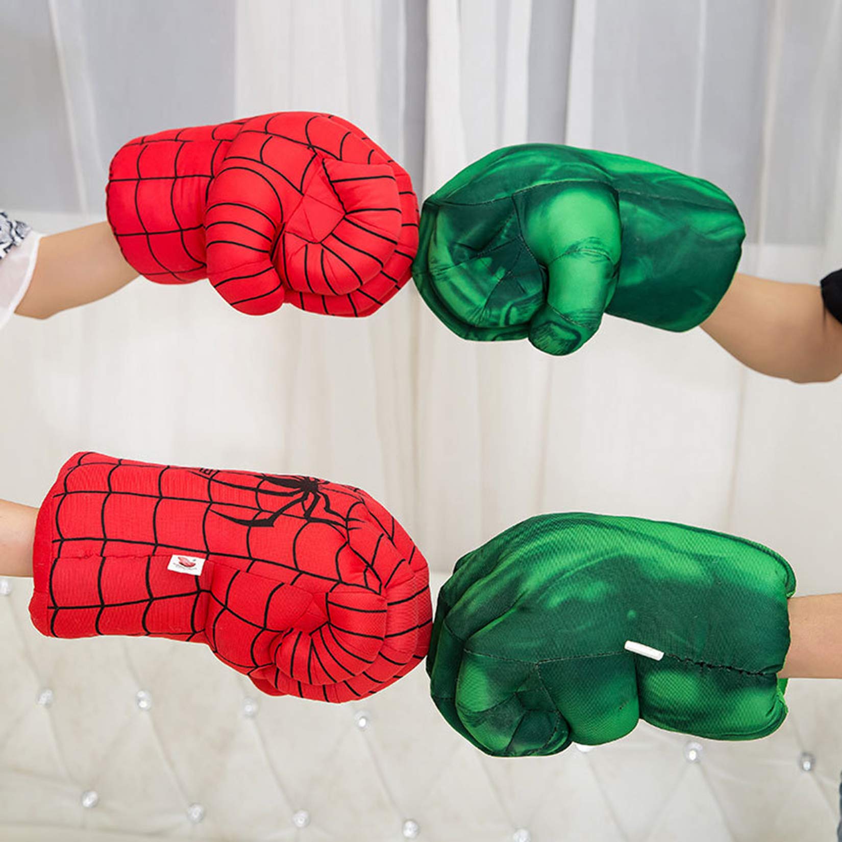 Guantes De Boxeo Gigantes De Felpa Para Niños Y Adultos – Suaves, Con Asa Interior, Ideales Para Cosplay Y Disfraces