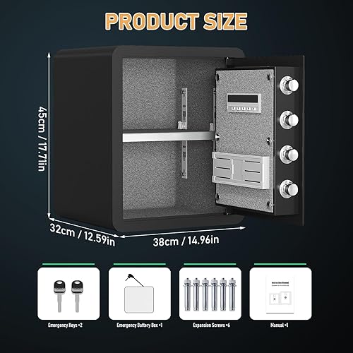 Miniatura 5 de Karbeen Caja fuerte ignífuga de 2.0 Cub