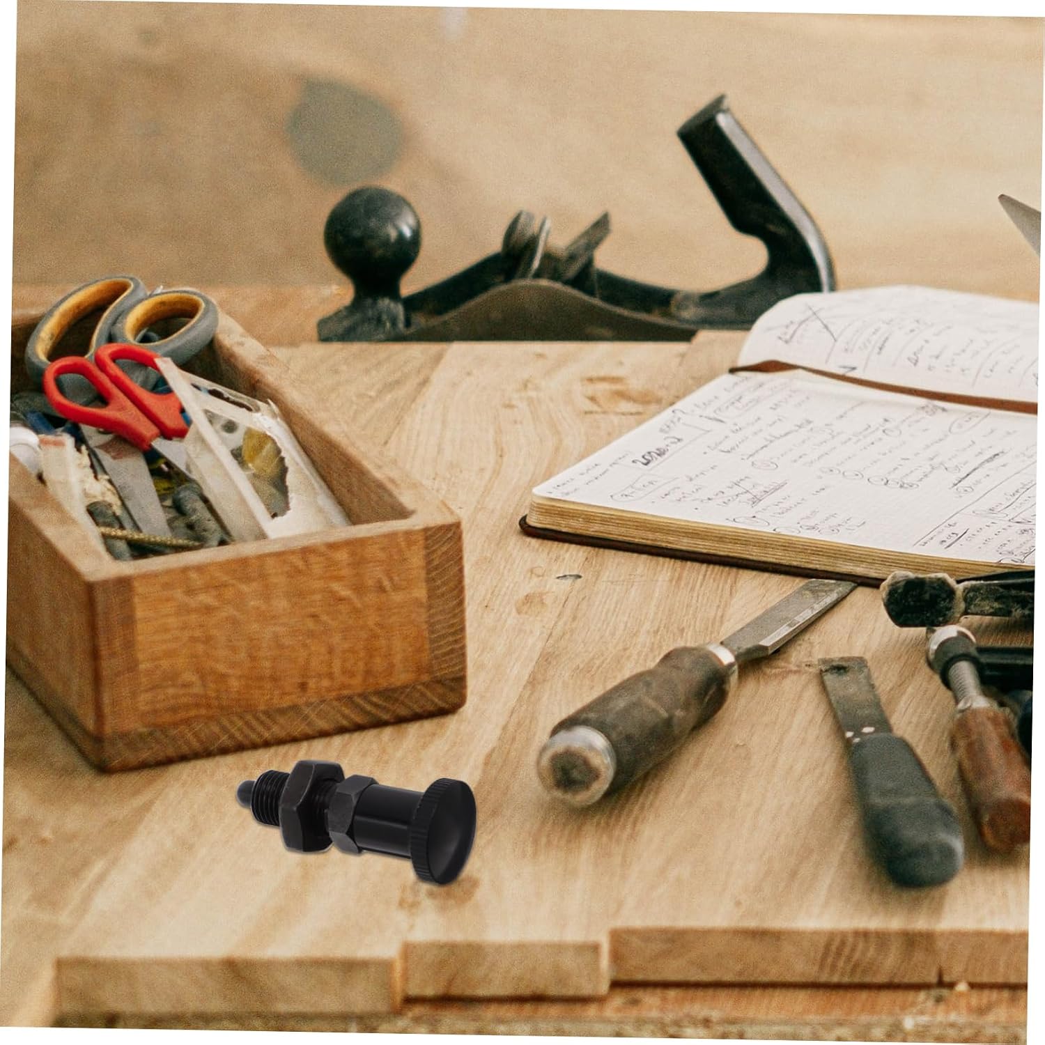 OUNONA Reset Spring Plunger Pin Carbon Steel Knob Sturdy Indexing Mechanism for Secure Positioning Machinery and Toolboxes Efficient Recovery for Versatile Applications