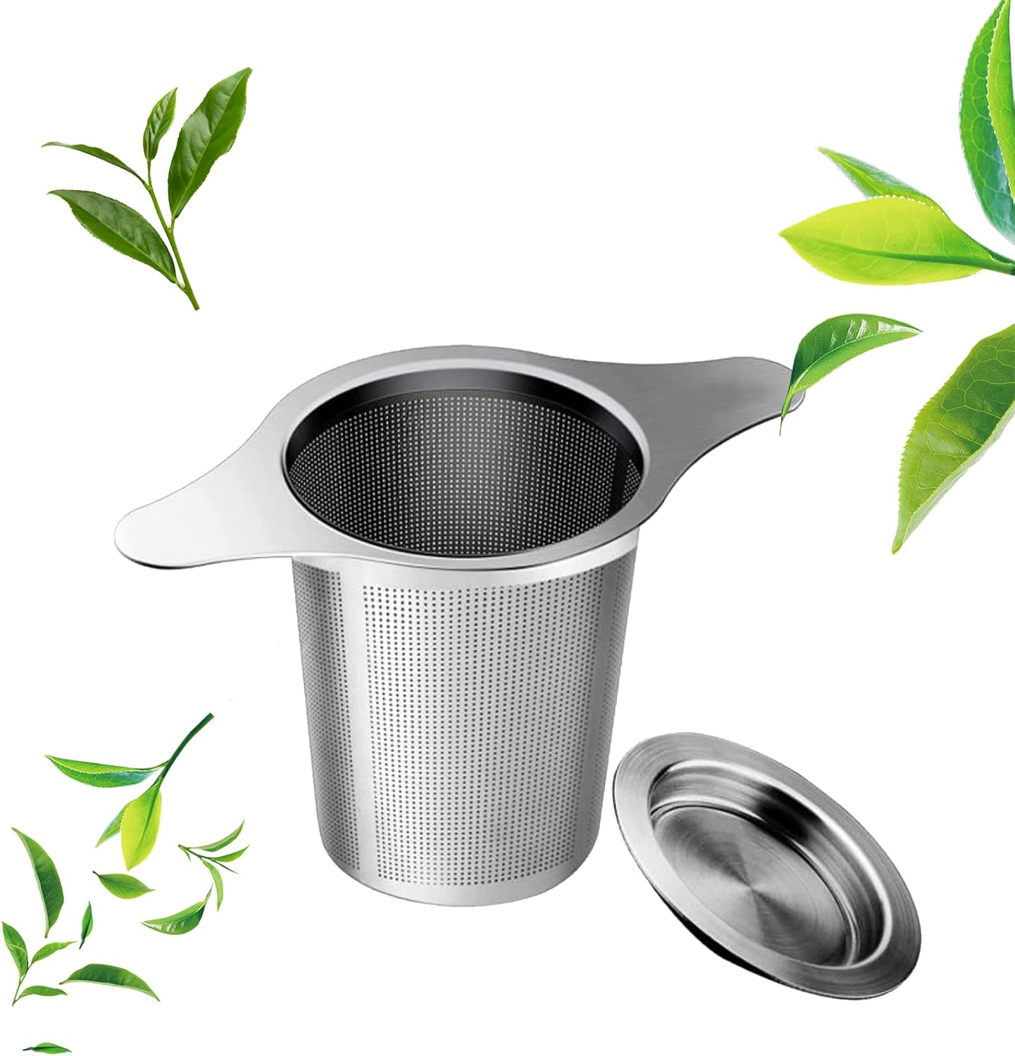 Finum Tea Infuser Universal Tea Infuser with Lid/Coaster