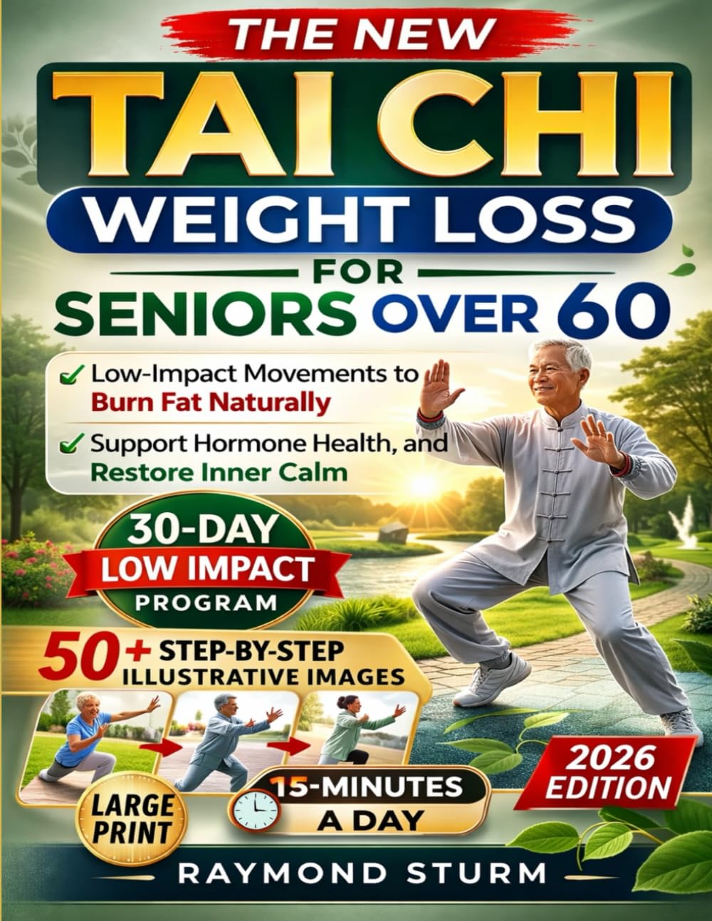 The New Tai Chi Weight Loss for Seniors Over 60: A 30-Day Challenge of Simple 15-Minute, Low-Impact Movements to Burn Fat Naturally, Support Hormone Health, and Restore Inner Calm