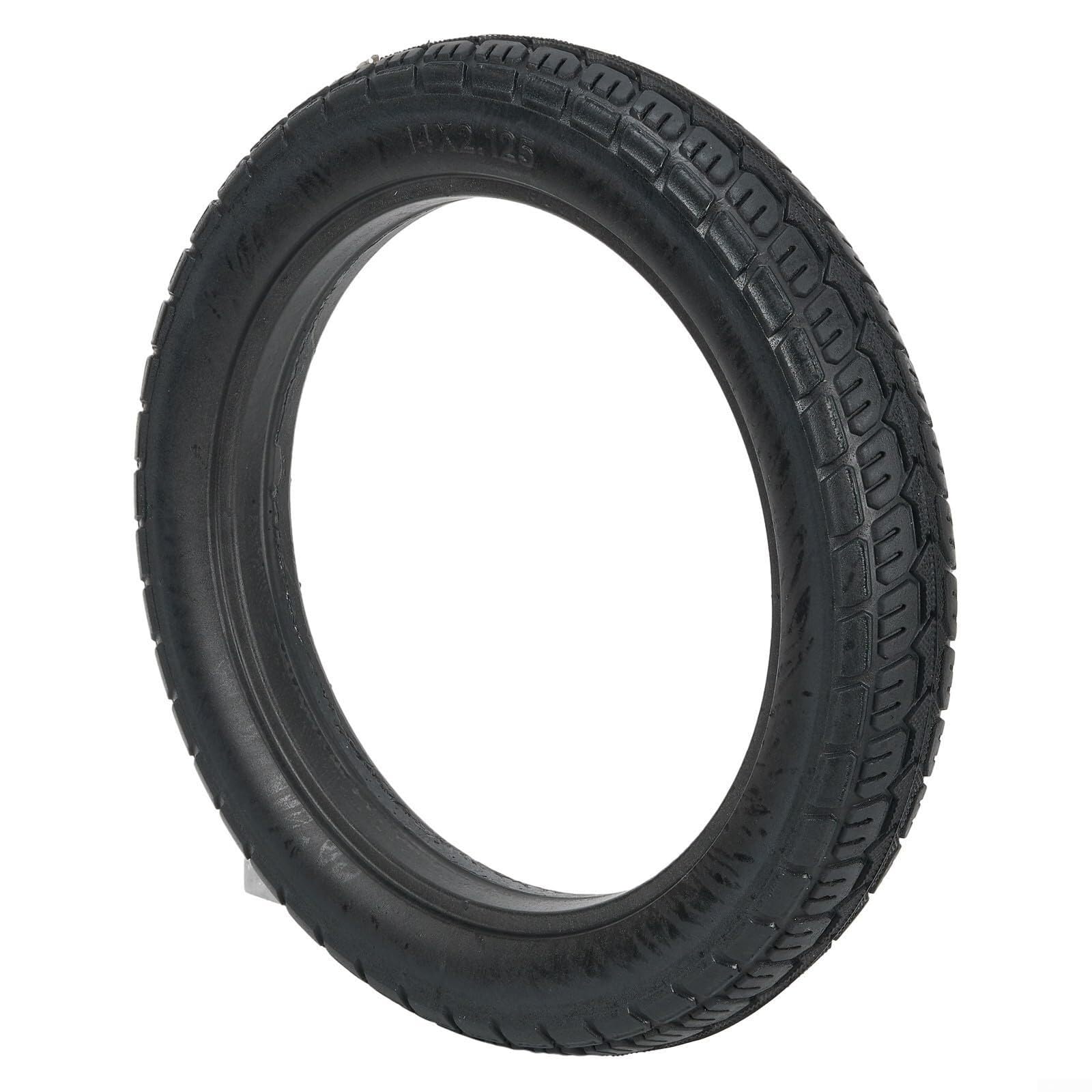 Pneumatico in gomma piena da 14 pollici, pneumatico for scooter antiscivolo antiforatura 14x2.125, ricambio resistente all'usura, for ruote di e-bike e scooter (57-254)