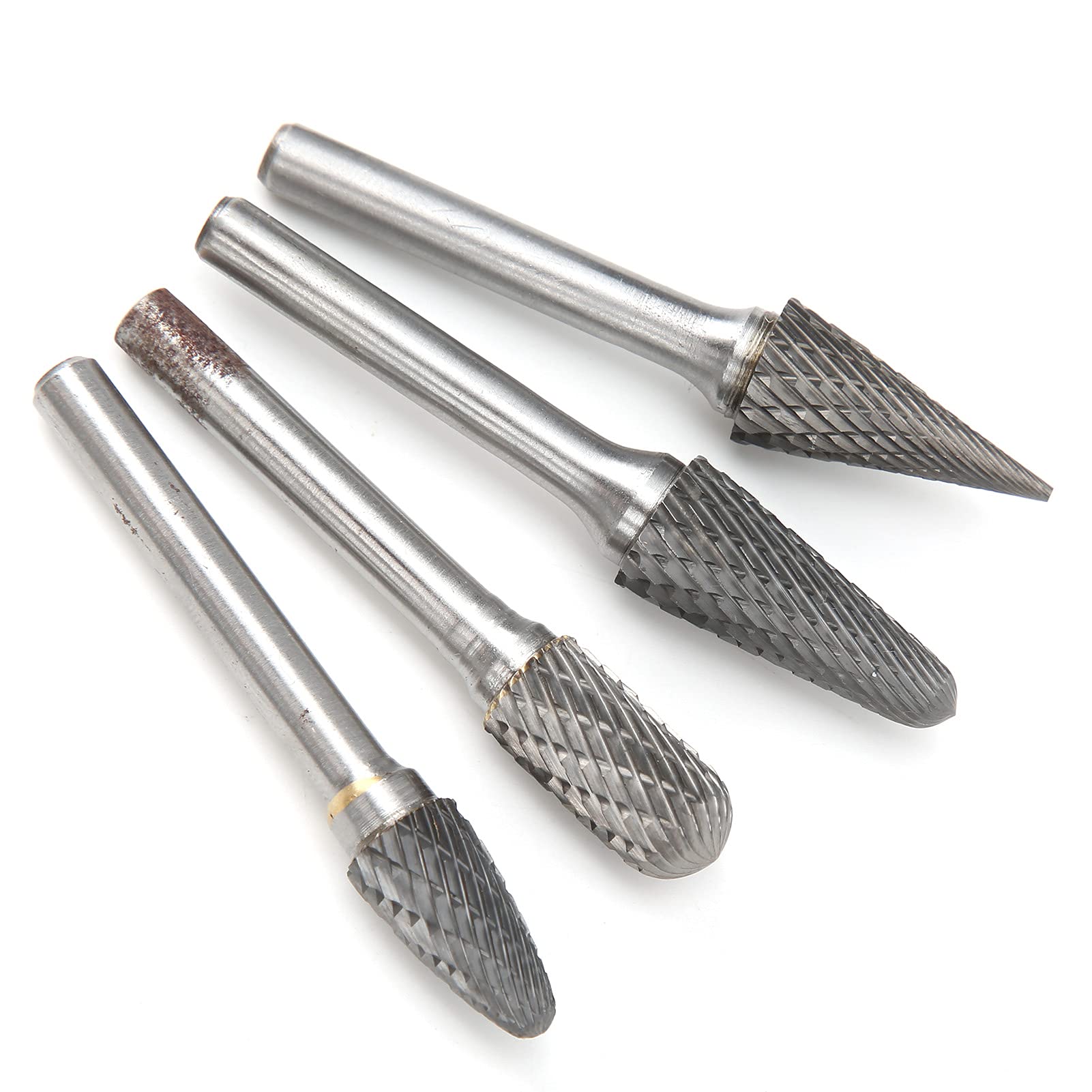4-teiliges Rotationsfeilen-Set aus Wolframstahl, leistungsstarke Hartmetall-Frässtifte für Metallbearbeitung und Heimwerkerarbeiten, langlebiges Schleifwerkzeug mit 6 mm Sc