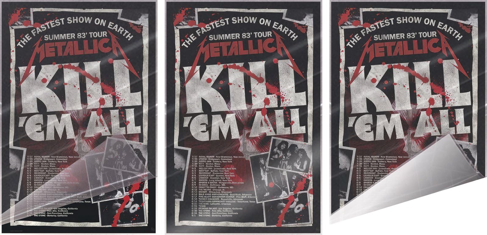 初期12曲盤/帯付/税無/ポスター LLICA KILL 'EM ALL Metallica Kill 'Em All Poster, 24x36, Wall Decor Paper Print