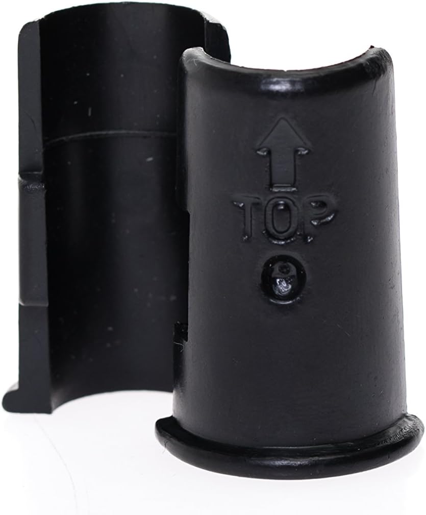 Telta Homewares Wire Shelving Shelf Lock Clips for 0.5"Inch (1/2"&12.7mm) Diameter Post Size Shelving Sleeves,Plastic,Black 12 Pairs (24)