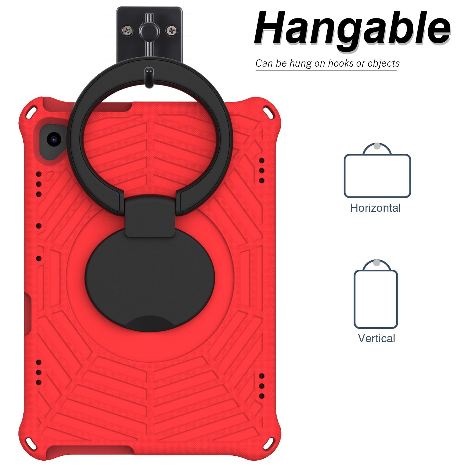 Custodia protettiva completa Custodia antiurto Compatible with bambini compatibile con Huawei MediaPad T5 10.1", supporto girevole leggero + custodia con tracolla Compatible with Huawei MediaPad T5 10