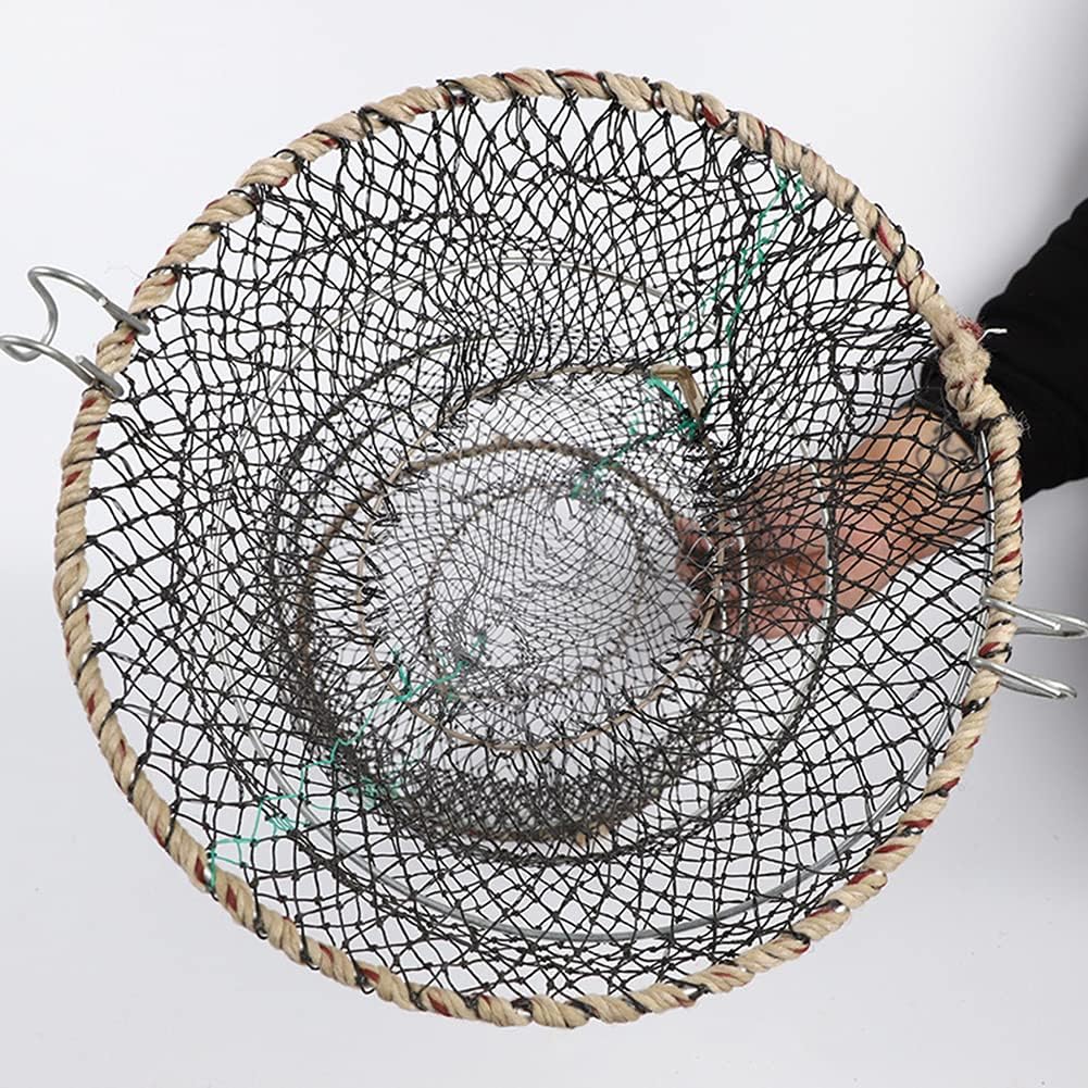 返品交換不可 魚捕り 魚キラー 漁具 魚捕り網 魚網 お魚キラー 折り畳み式 かご ウナギ アナゴ タコ エビ カニ 小魚 などを一網打尽 Www Larrypolatsch Com