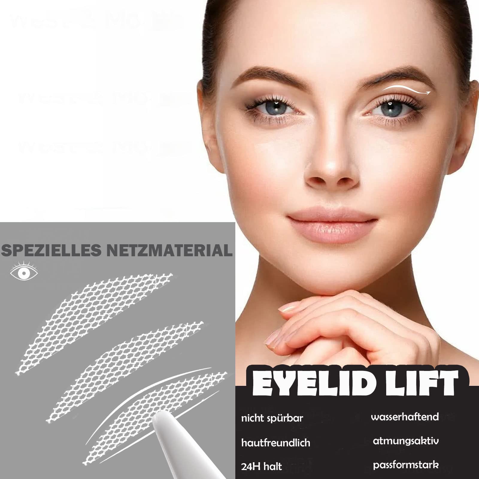 Schlupflider Stripes 384pcs cintas para párpados caídos eyelid strips invisible doble parpado caido stickers EU104(XL-396)