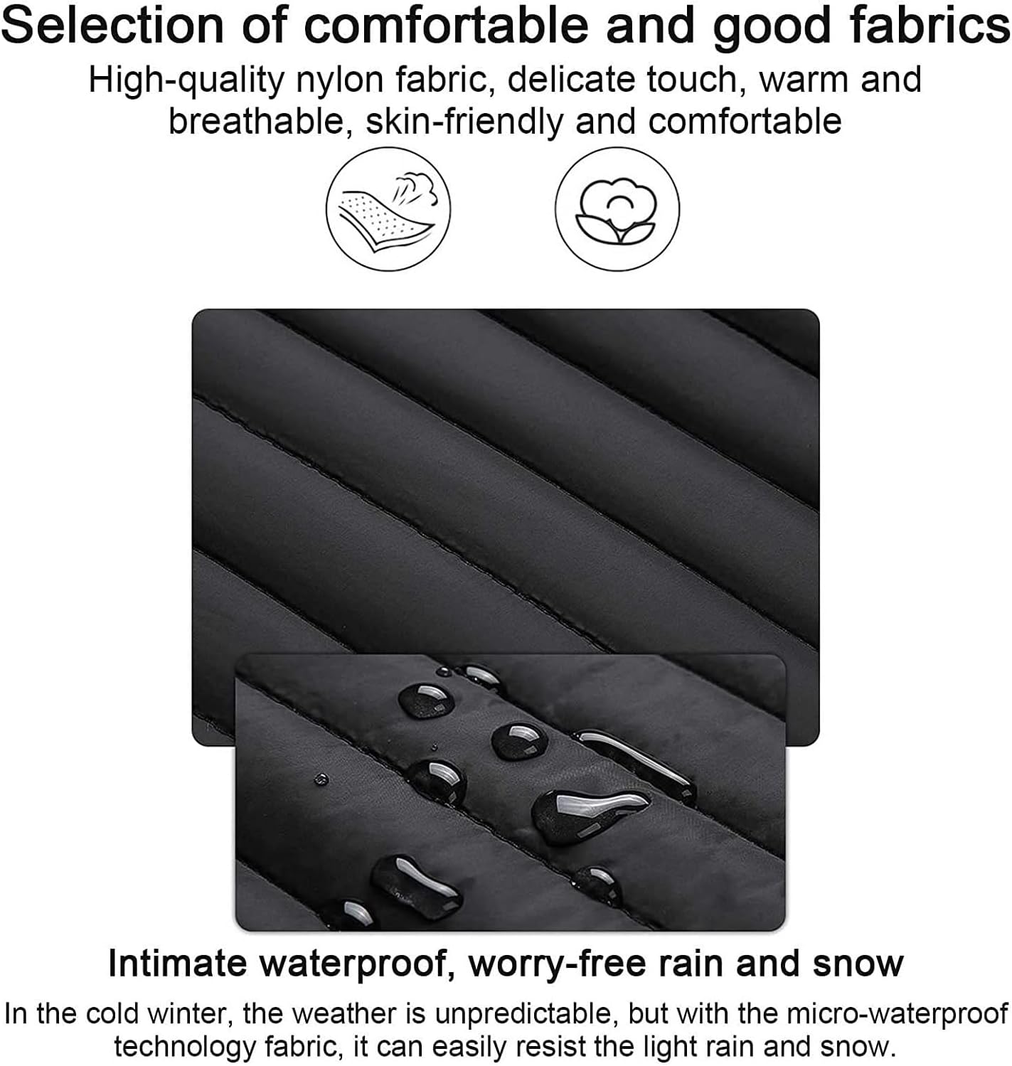 Heating Jacket, USB Rechargeable Electric Jacket with 4 Zones, Warm Winter Coat for Outdoor Activities