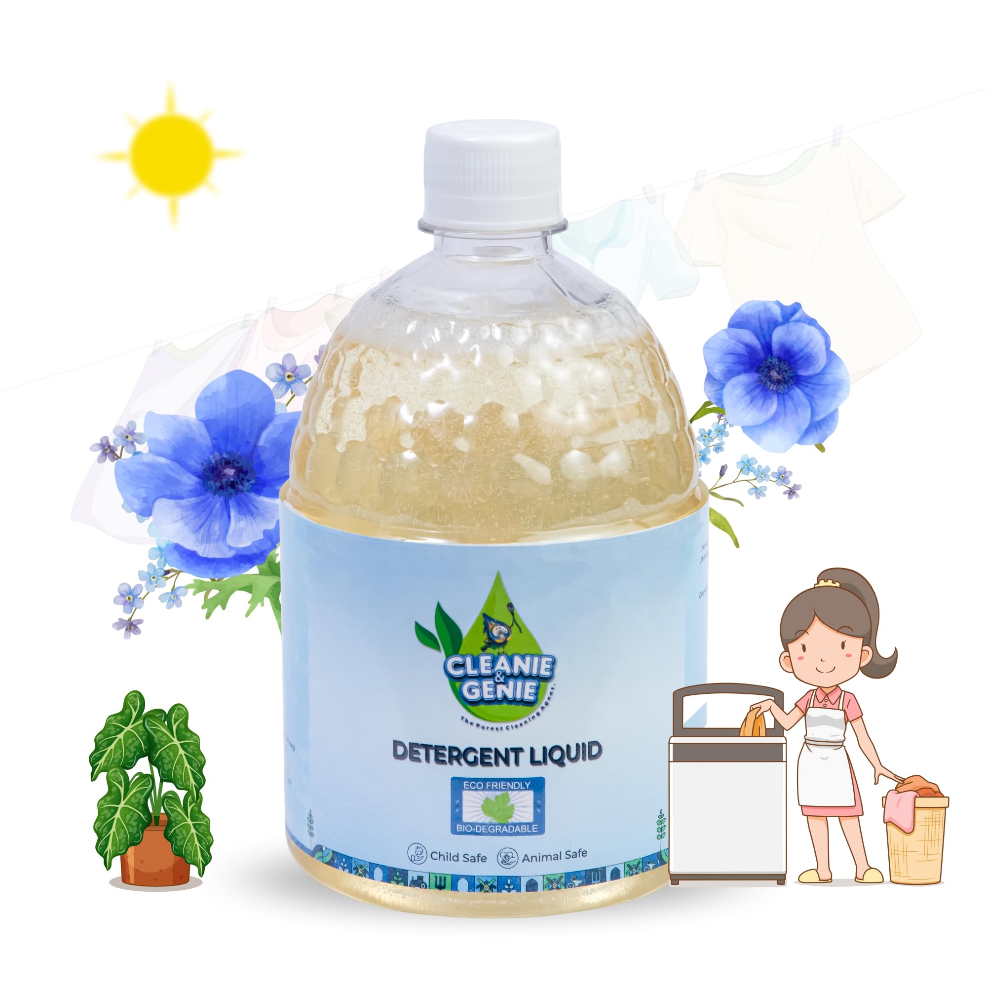 See full amazon price history chart for Cleanie & Genie Natural Laundry Liquid Detergent | 750 ml | Plant-Based | Non-Toxic | Tough on Stains & Odors | Biodegradable & Chemical Free | Stain-Fighting Formula | Safe for All Fabrics Cleanie & Genie Natural Laundry Liquid Detergent | 750 ml | Plant-Based | Non-Toxic | Tough on Stains & Odors | Biodegradable & Chemical Free | Stain-Fighting Formula | Safe for All Fabrics (B0DF81CZV6) Amazon Price History, Amazon Price Tracker