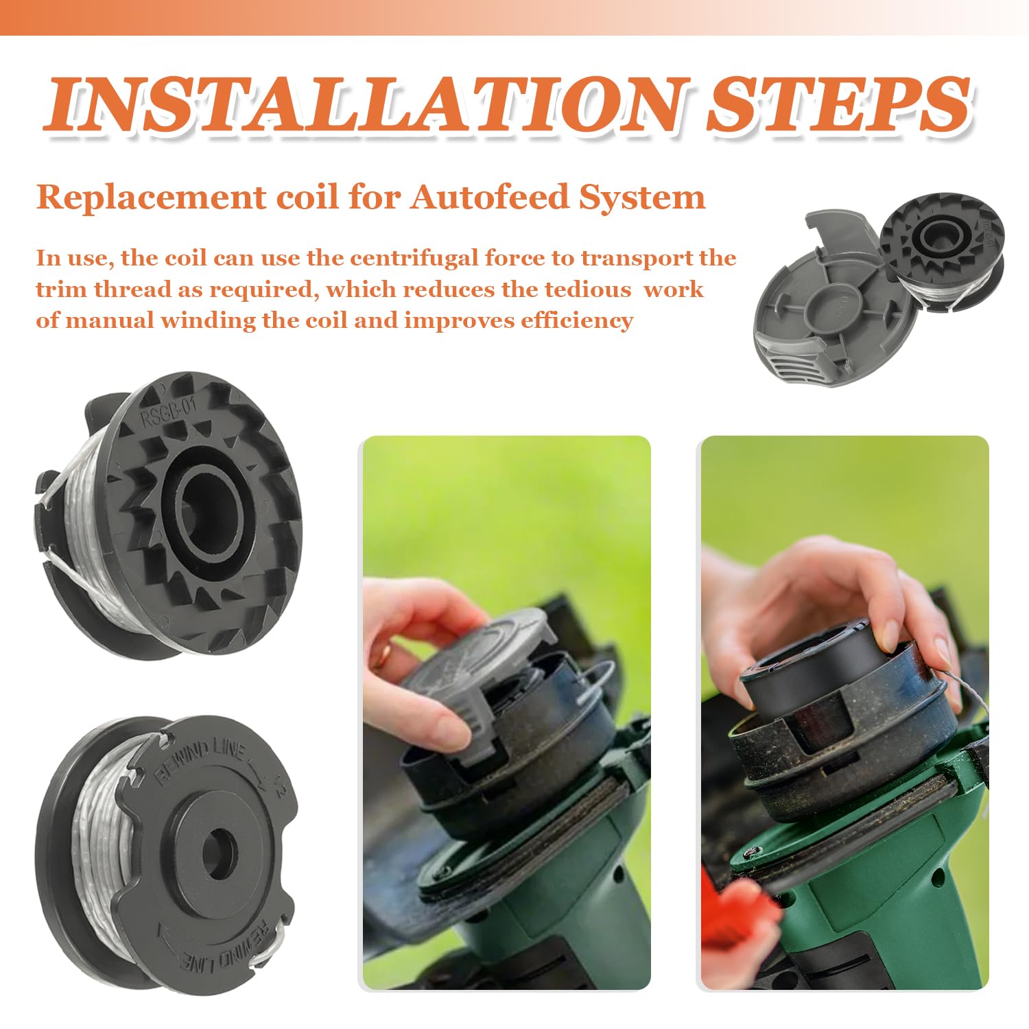 Bobina Di Ricambio Per Filo, Confezione Da 8, Bosch EasyGrassCut 23 26 18~p147772853 - Foto 6