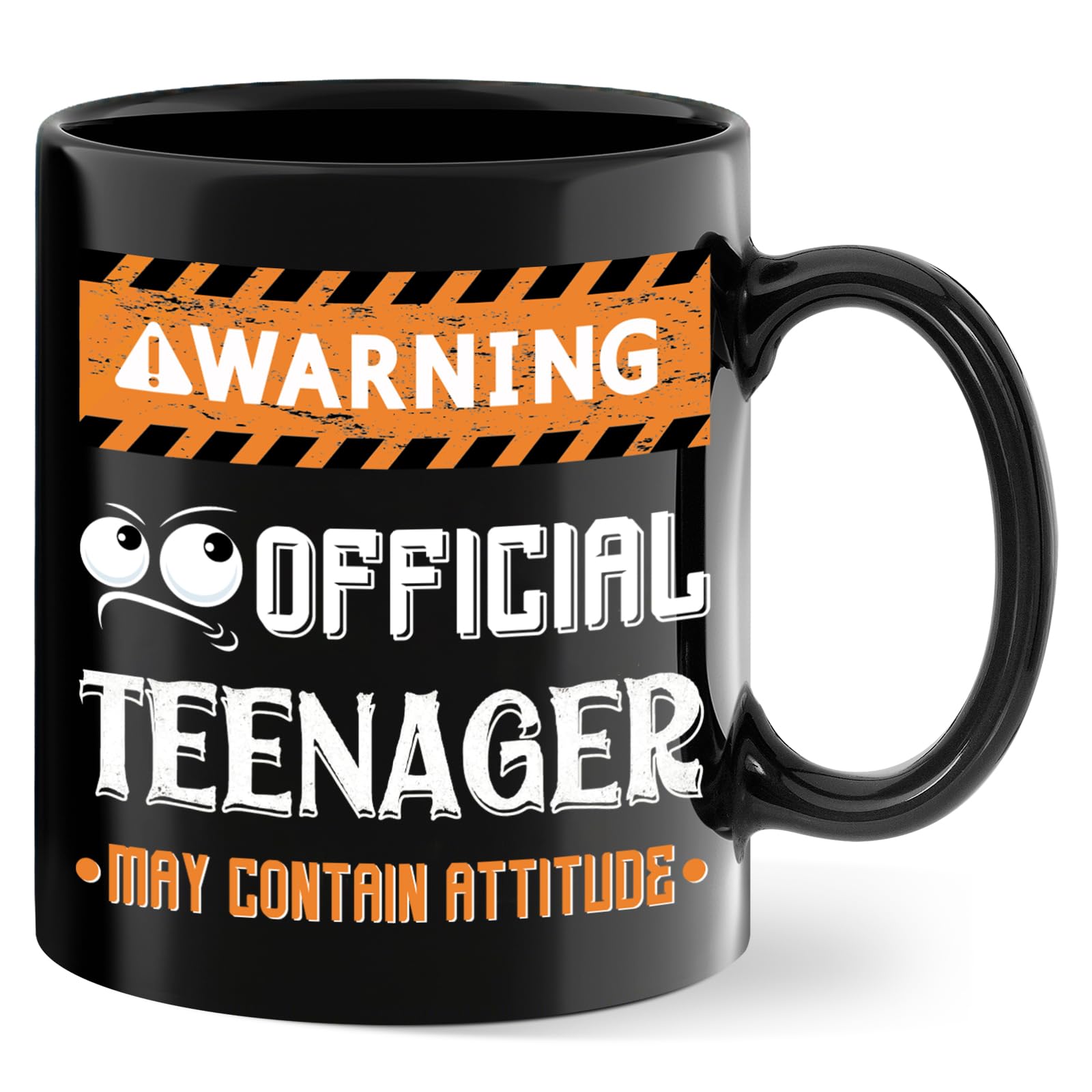 Official Teenager Mug, Funny Ceramic Coffee Cup for Teens, 13th Birthday Cool Stuff for Boys and Girls, Perfect for Christmas, Birthdays, or Special Occasions, 11oz, Black