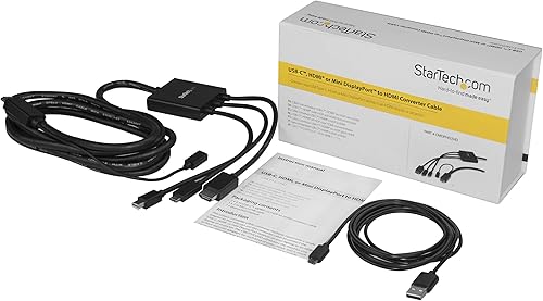 Miniatura 6 de StarTech.com Cable adaptador HDMI de 6.6 ft - 4K 30Hz - USB C  HDMI  Mini DisplayPort a HDMI - Convertidor AV digital para monitor HDMI (CMDPHD2HD)