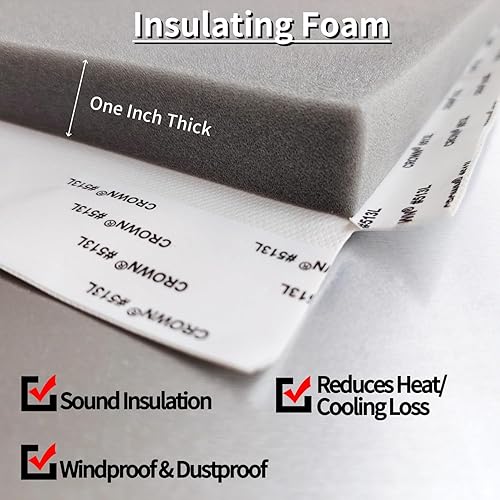 Miniatura 3 de Kit de sellado de aire acondicionado para ventana, paneles laterales de aislamiento envolvente, color blanco, para ventana, unidad de CA interior,