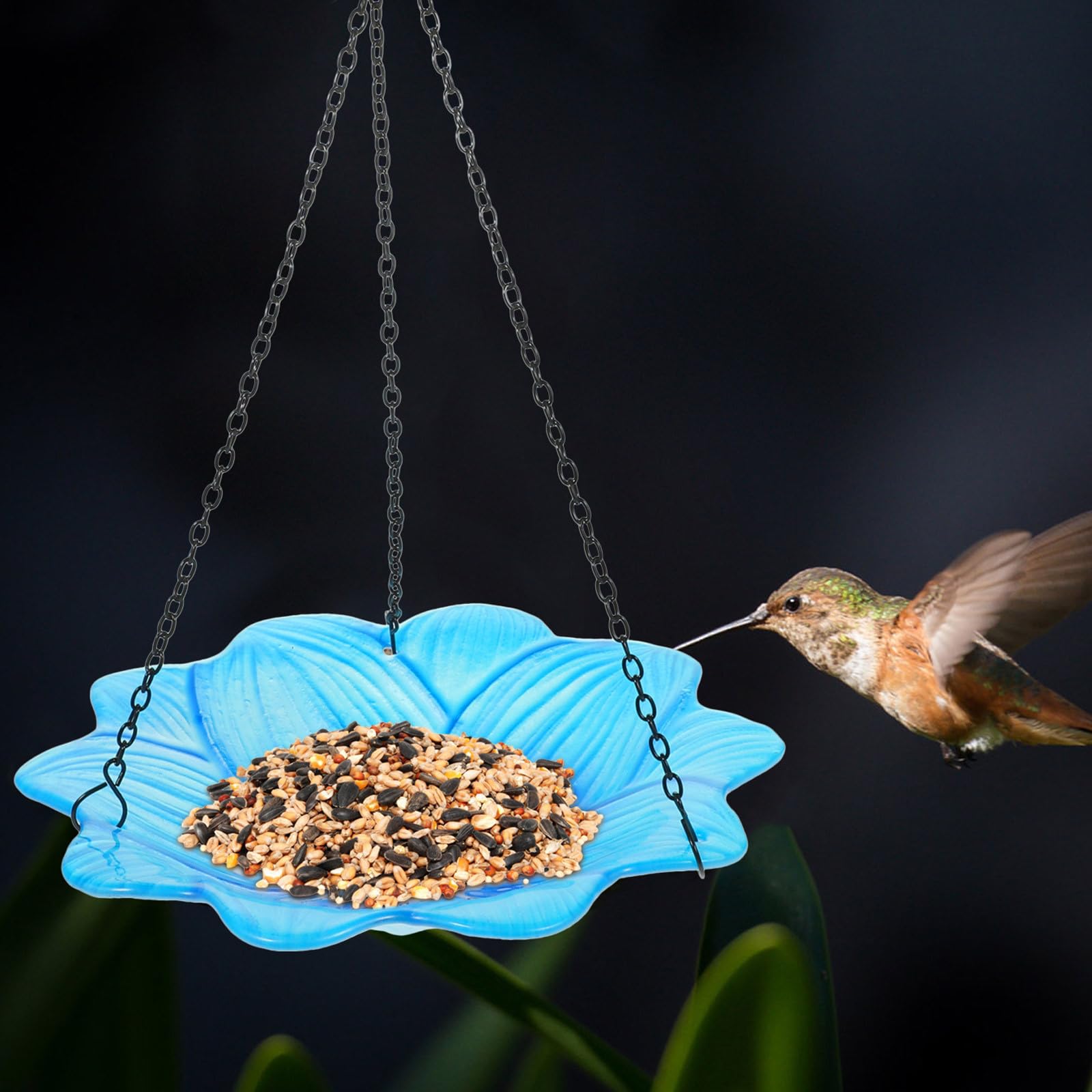 Mangiatoia per Uccelli Sospesa in Vetro, Semplice, Decorativa