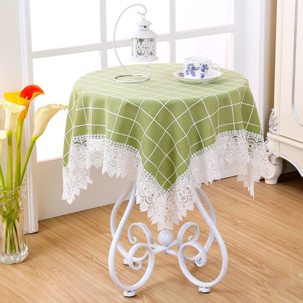 TRE small round table cloth/ table cloth/fresh living room night table table cloth/ Plaid tea table table cloth-A 60x60cm(24x24inch)