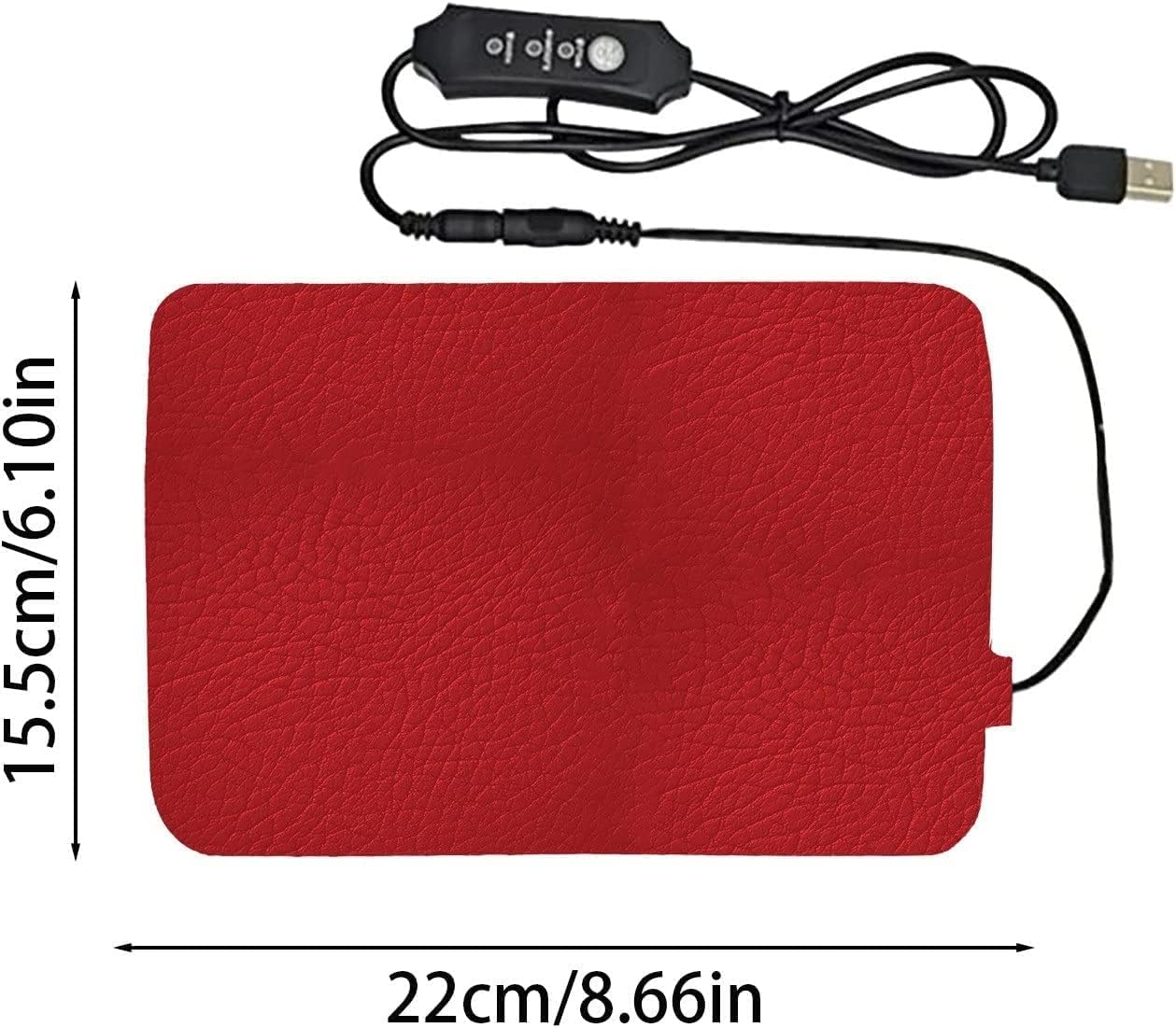 Reptile Heat Mat Pet Dog and Cat Heating Pad, USB Waterproof Three-Speed Temperature Adjustment Climbing Heating Pad, Suitable for Mammals and Reptiles