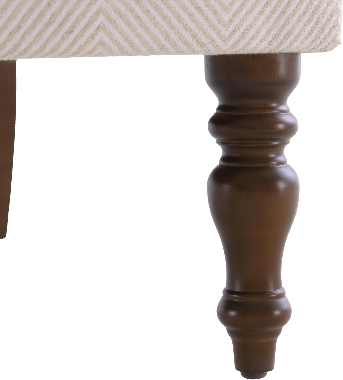 HUIMO Living Room Chair Upholstered High Back Armchair Retro Printed Wingback Chair in Linen for Bedroom & Study Comfy Accent Sofa Chair Reading Chair Holds 300lbs (Tan with lines)