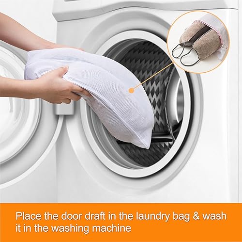 Miniatura 7 de Tope de puerta con peso para debajo de la puerta, bloqueador de ruido para puerta delantera, aislamiento de corrientes de aire de puerta, resistente