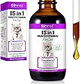 Cat Vitamins, 15 in 1 Cat Multivitamin Liquid Drops, Cats Vitamins and - product image
