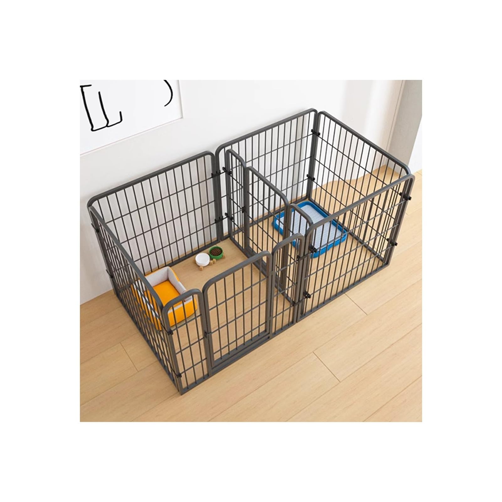 Enclos robuste pour chiens en camping ou au salon : la cage pliable portable et amovible