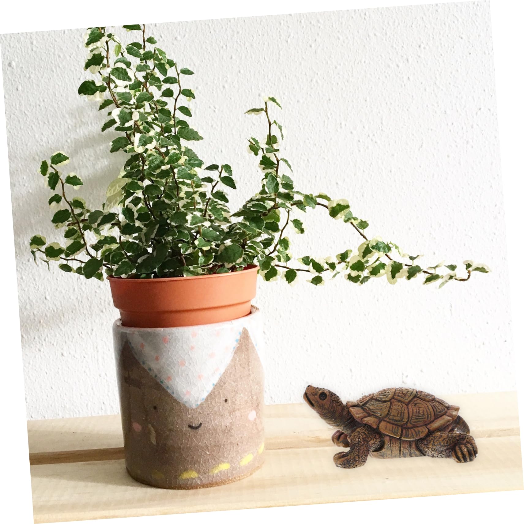 Amazon｜YARDWE 樹脂製 亀の像 リアルな亀の模型 デスクインテリア用