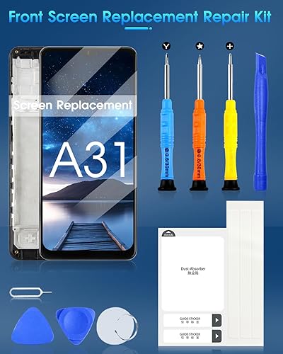 Miniatura 8 de Reemplazo de pantalla con marco para Samsung Galaxy A31 A135 para SM-A315F SM-A315FDS SM-A315GDS Pantalla LCD táctil digitalizador negro (no para