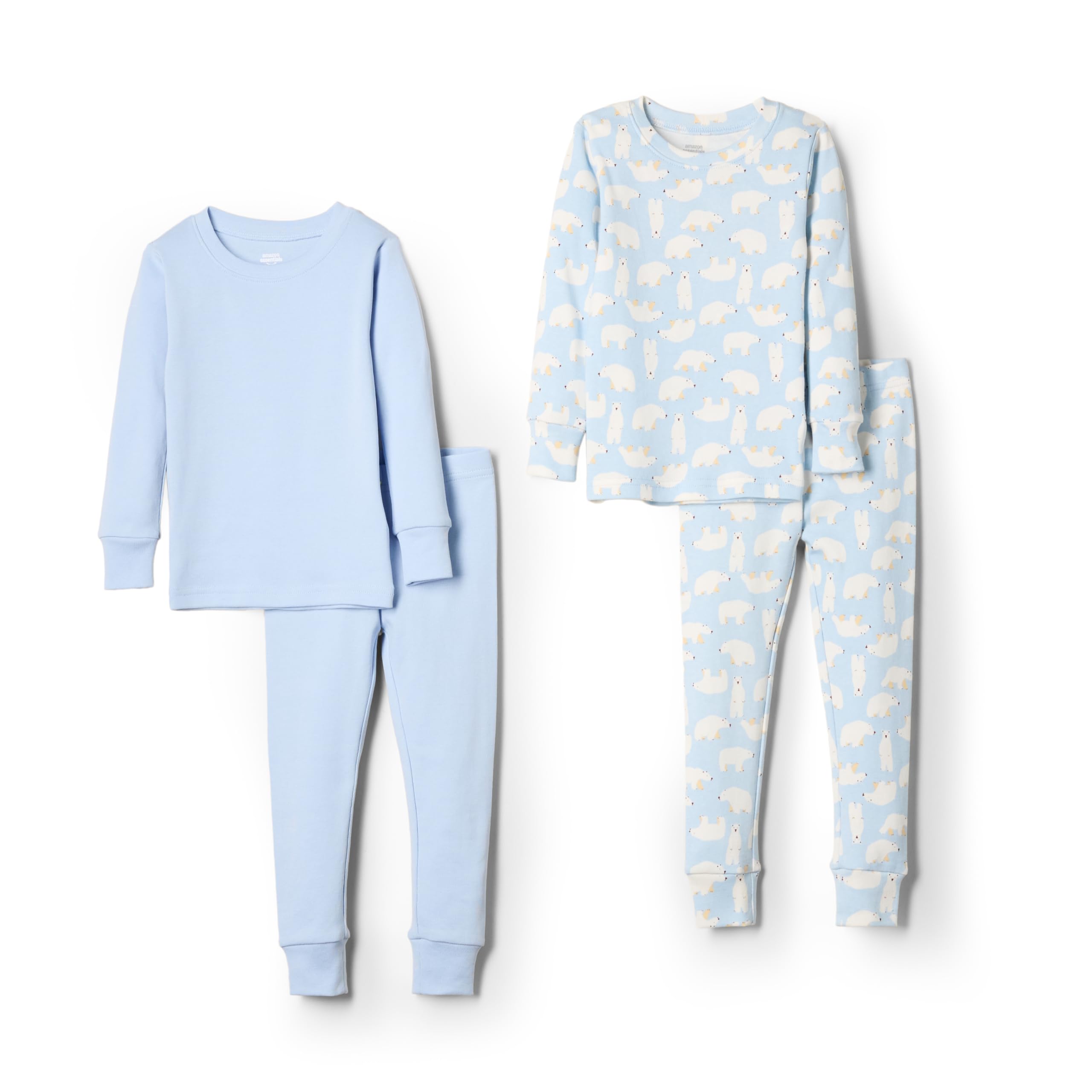 Amazon Essentials x Sofia Grainge Snug-Fit Cotton Pajamas, Pack of 2