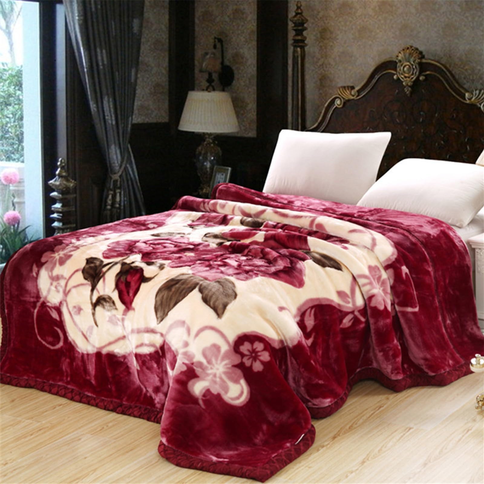 Sherpa Weighted Blanket, Soft Luxury Soft Fluffy Thick Fur Throw Blanket for Winter Couch Bed Sofa, Tie Dye Design, Machine Washable(B,200cmx230cm-6kg)
