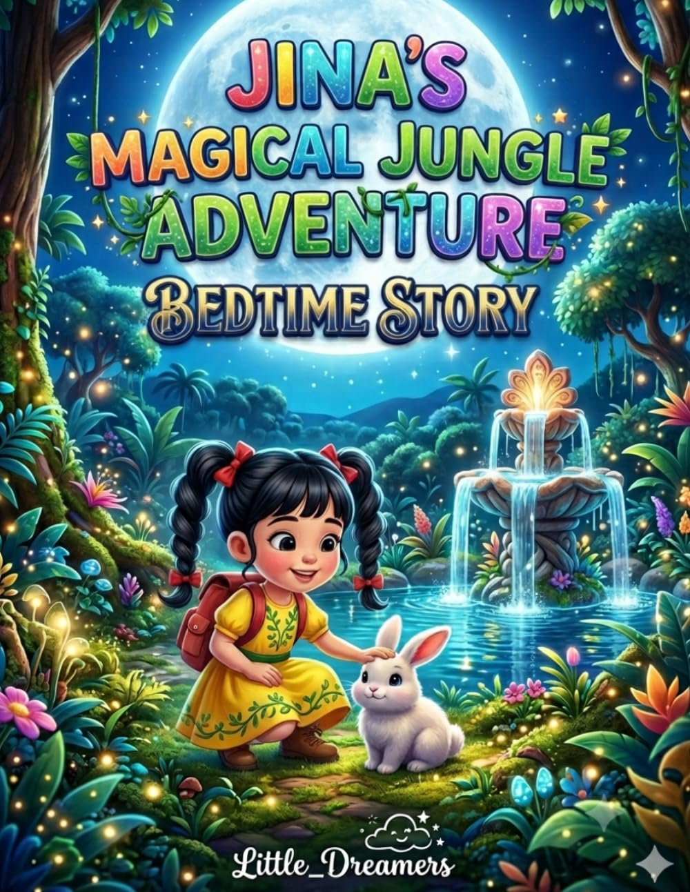 JINA'S MAGICAL JUNGLE ADVENTURE: A Bedtime Story for Ages 2–5 |Jungle Animals, Friendship, Kindness, and Brave Little Adventures for Toddlers & Preschoolers