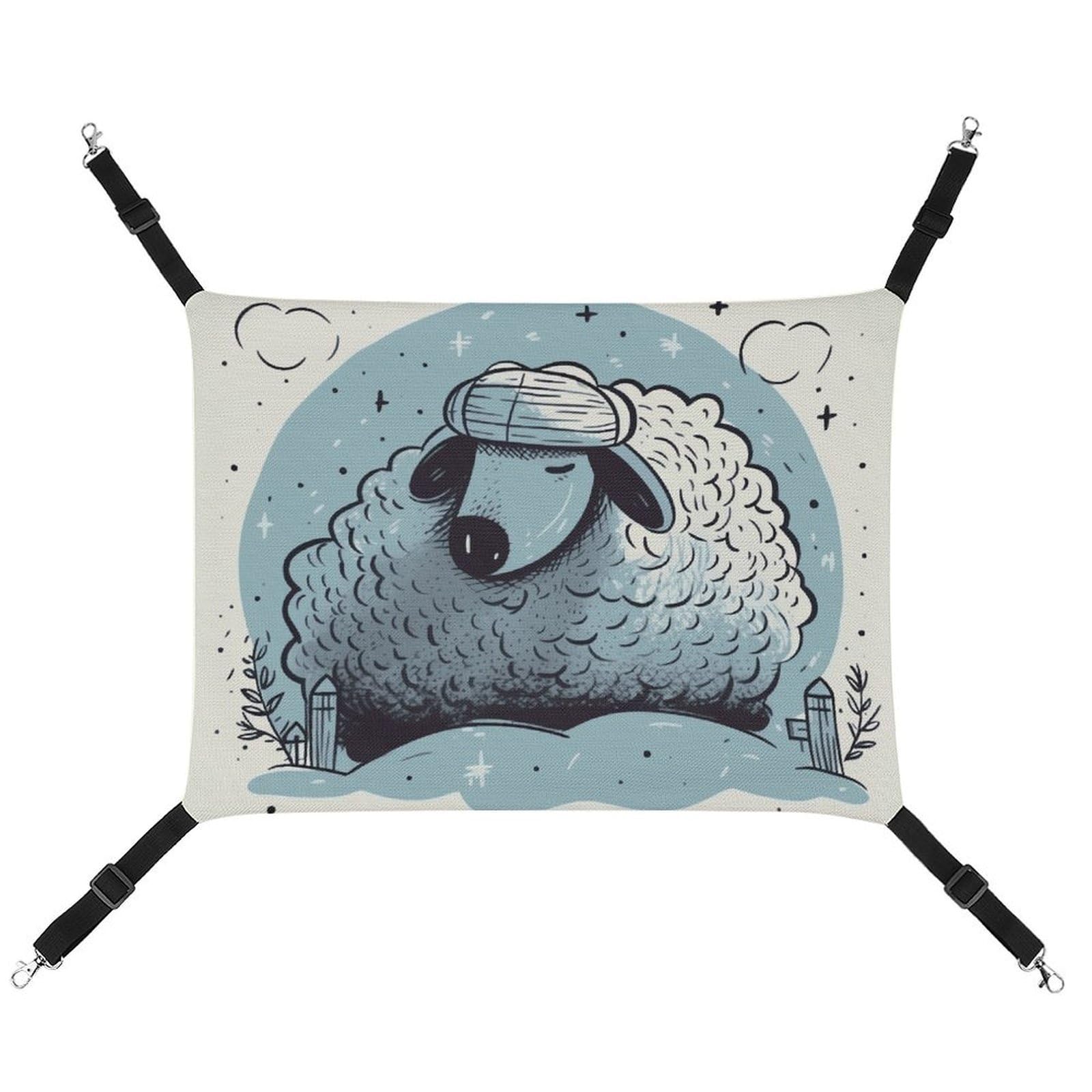 Hamac pour chat suspendu pour stopper le stress des couchages au sol froids