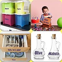 Vista 5 de 810 Piezas 10 Hojas de Calcomanías de Letras - Vinilo Autoadhesivo Impermeable Números de Buzón, Calcomanías del Alfabeto y Números para Buzón