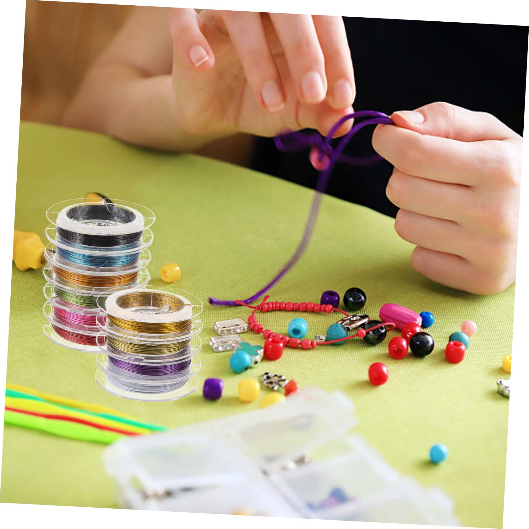 TEHAUX 4sets Rame Multi- Per Resistente All Per Collane e Accessori Adatto Per Artigianato e Creativi