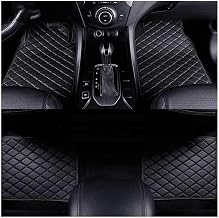 Car Floor Mats for VW Beetle Cabriolet 2011-2024, 4-Piece Carpet Protection Leather All-Weather Waterproof Automotive Scratch Resistant Anti-Slip,Black