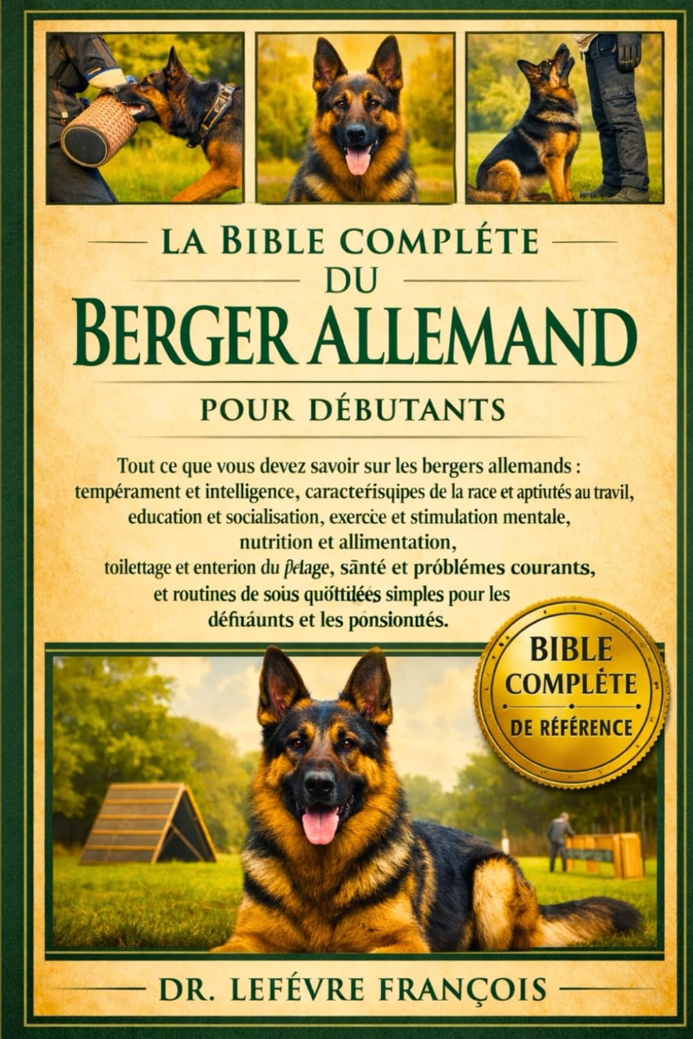 LA BIBLE COMPLÈTE DU BERGER ALLEMAND POUR DÉBUTANTS: Tout ce que vous devez savoir sur les bergers allemands : tempérament....entretien du pelage, ... simples pour les débutants et les passionnés.