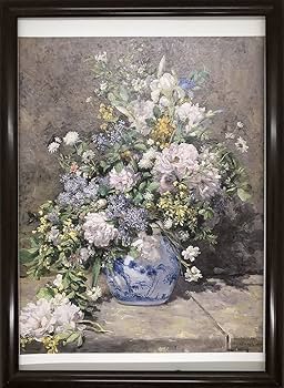 春の花 オーギュスト・ルノワール 絵画 ルノワール 「春の花」 6号 西洋絵画 立体複製名画 【5