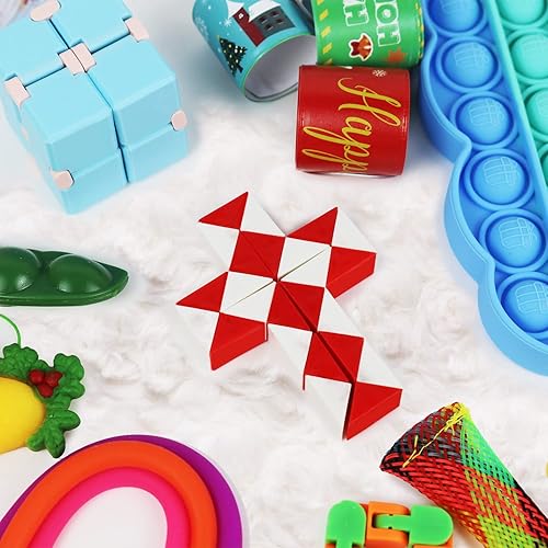 Miniatura 5 de Calendario de Adviento 2022  Paquete de juguetes sensoriales antiestrés de 24 días de sorpresas a granel calendarios de Adviento de cuenta regresiva