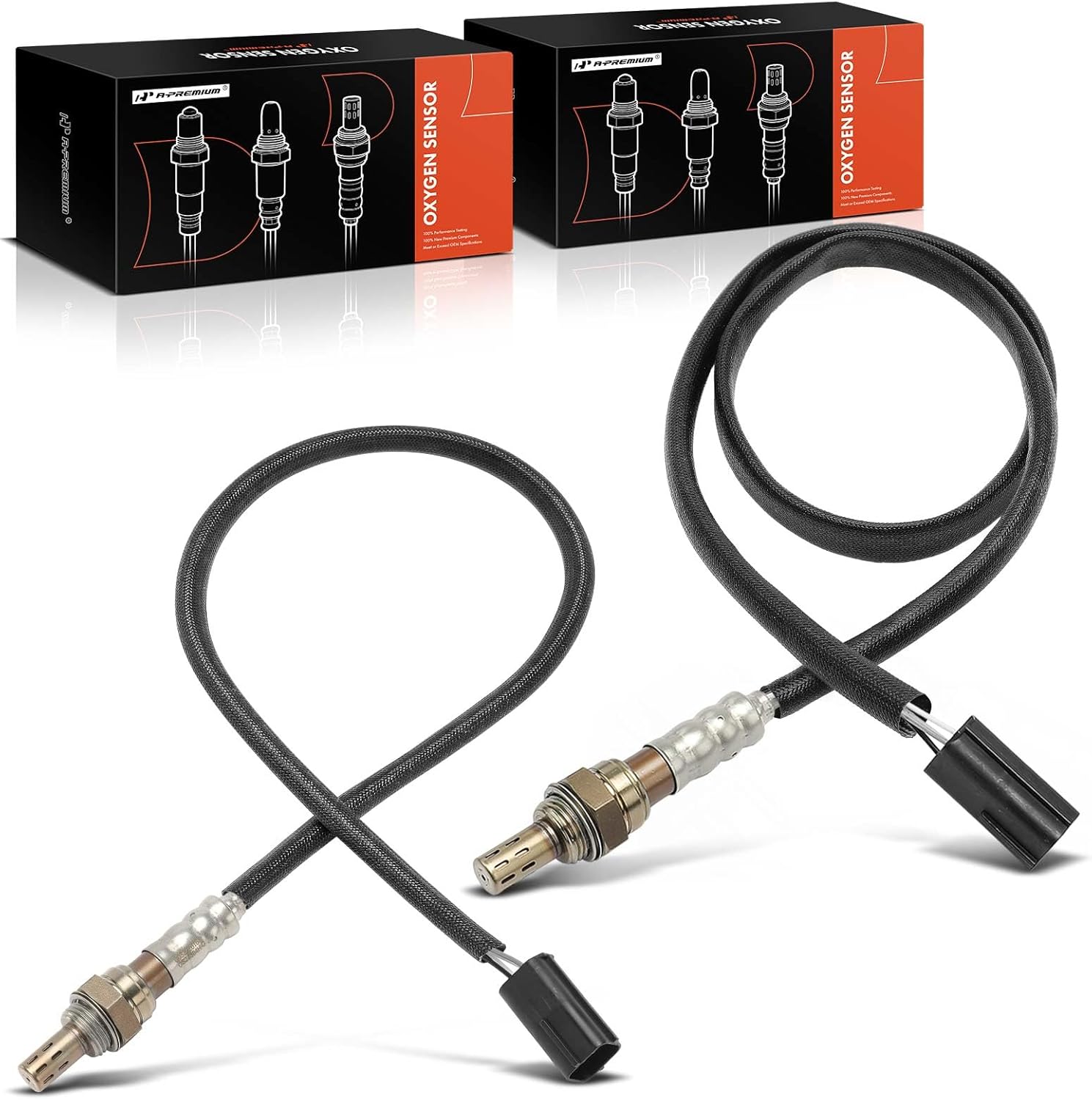 A-Premium O2 Oxygen Sensor Compatible with Mazda 6 GG/GY 2003-2008 V6 3.0L, Upstream Front and Rear, 2-PC Set, Replace# 0K32B18861