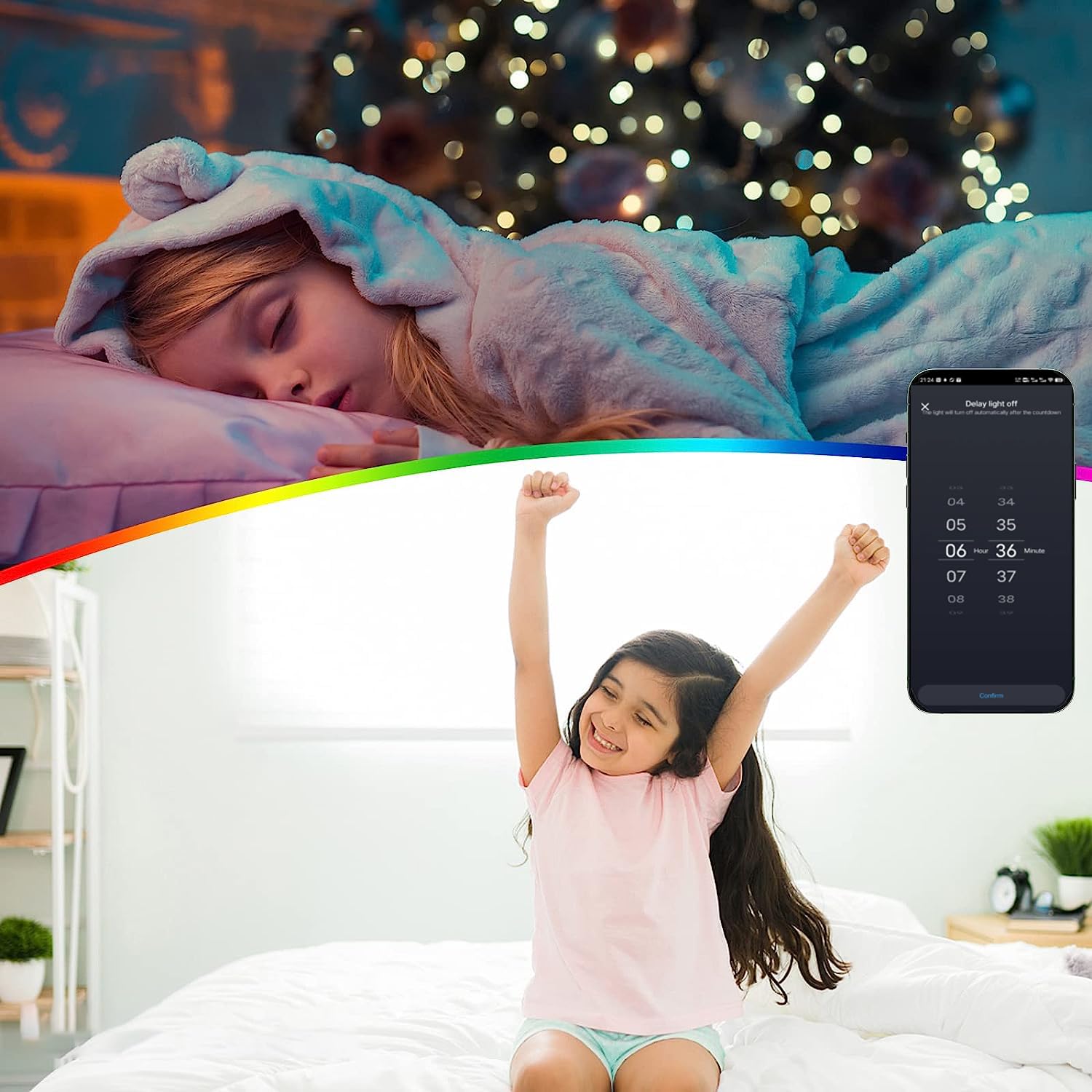 WiFi Striscia LED 30 Metri, RGB Smart Strisce LED con Telecomando, tuya App Controllato, Sincronizza con la Musica, Funziona con Alexa Google Assistant, Luci LED Colorate per Casa,Cucina,Bar