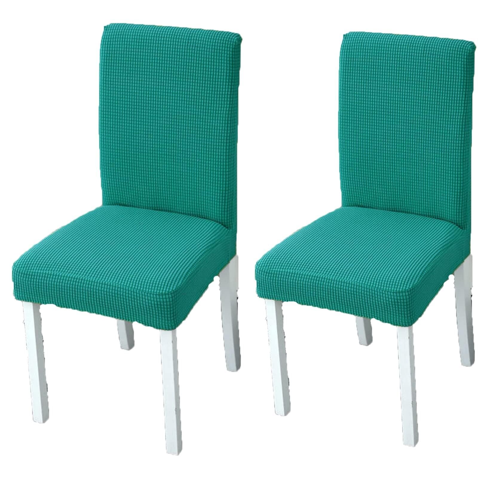 NMVAWIPT High Back Stretch Dining Chair Covers, Removable Washable Elastic Slipcovers, For Restaurant, Hotel, Wedding Banquet(9#,2pcs)