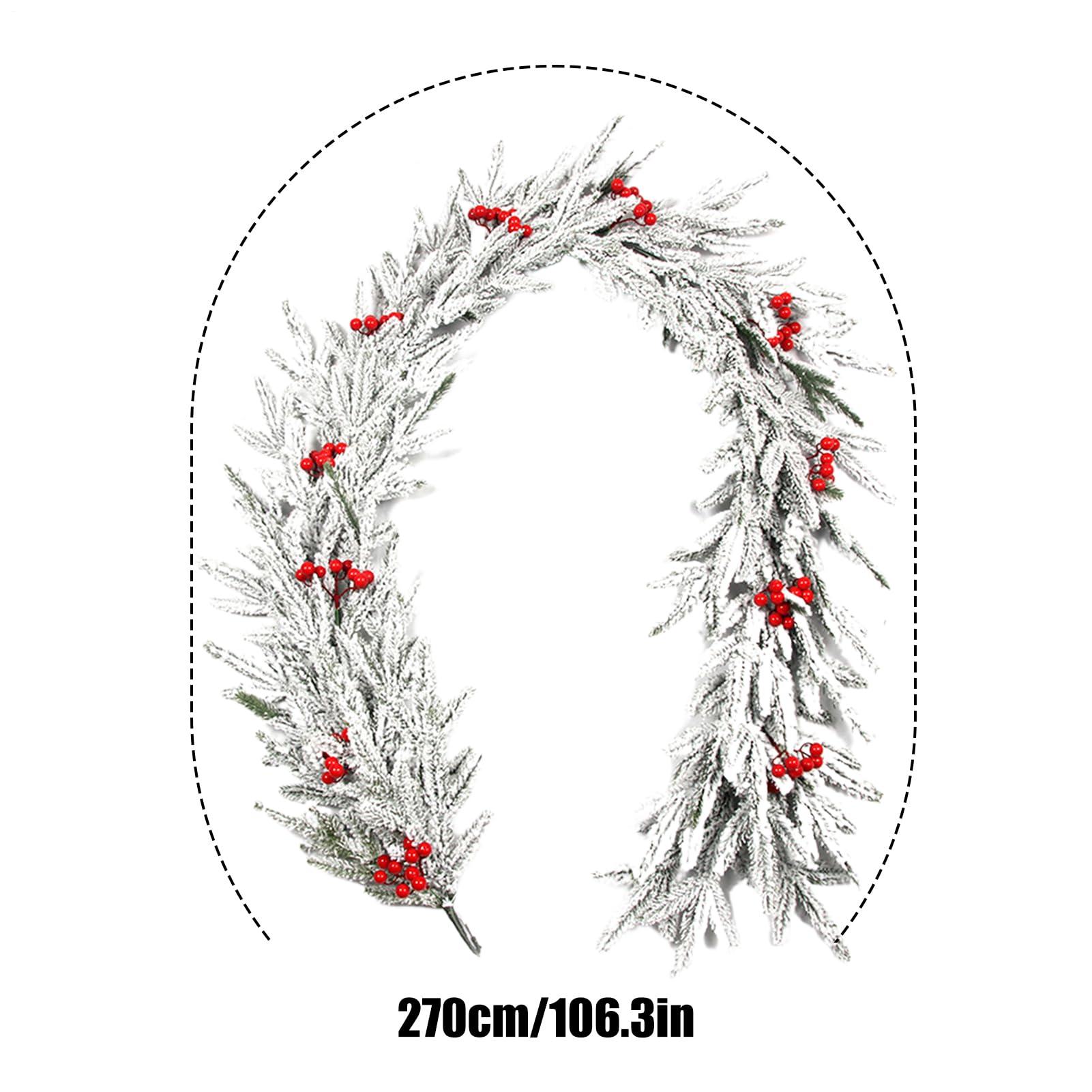 Guirnalda De Árbol De Navidad Reutilizable Realista Festivo Vacacional