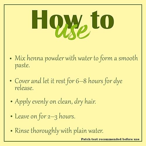 Miniatura 4 de Mi Nature Polvo de henna pura (Lawsonia Inermis) 3.53 oz – Tratamiento natural para colorear y acondicionar el cabello a base de plantas – Fórmula