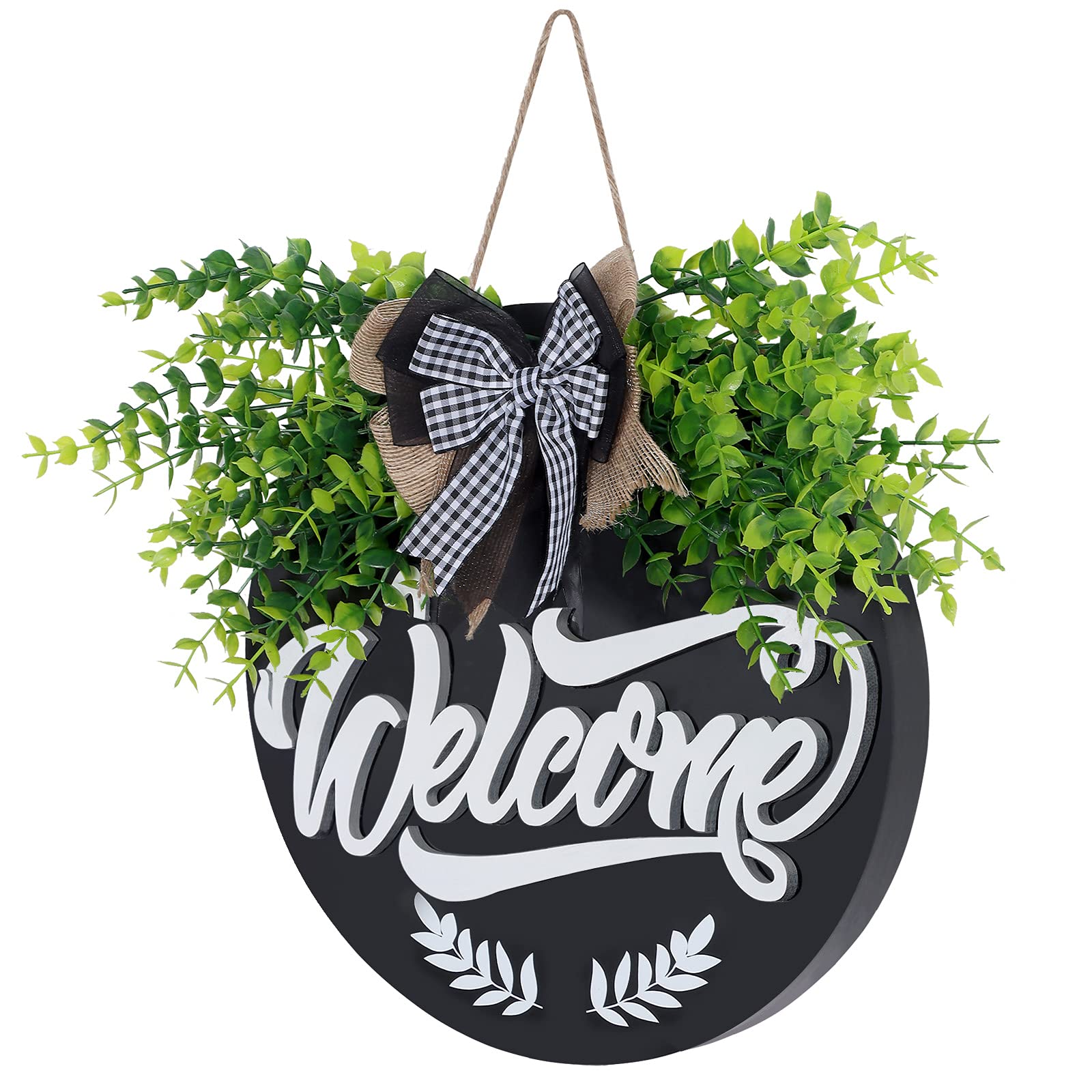 Cartello Di Benvenuto In Legno Per Porta - Divertente E Rustico, 15x30 Cm, Con Supporto E Adesivi, Ideale Regalo Inaugurazione Casa