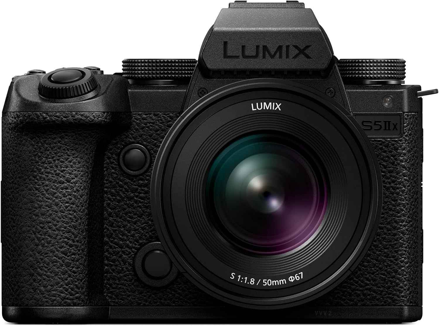 LUMIX S5IIX Mirrorless Camera, 24.2MP Full Frame Phase Hybrid AF, Unlimited Recording, 5.8K ProRes, RAW, IP Streaming, 20-60mm F3.5-5.6 + 50mm F1.8 Lenses, LUMIX Digital Camera, DC-S5M2XWK9