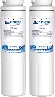 Clarifilter UKF8001 Fridge Water Filter Cartridge Compatible with Maytag/Amana UKF8001, PUR Puriclean II UKF9001; Bosch BORPLFTR20, 12004484; Viking RWFFR; SK535; Whirlpool 4396395, EDR4RXD1 (2)
