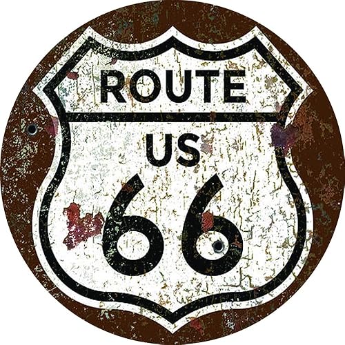 Miniatura 6 de Letrero de metal retro vintage divertido de 12 x 12 pulgadas para interiores con el número 66 de hojalata para garaje, cocina, bar, pub, club,