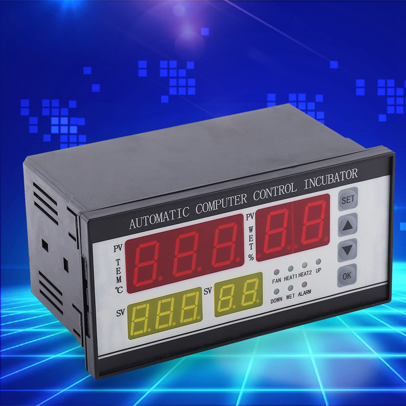 Cyfrowy Regulator Temperatury Automatycznego Inkubatora z Czujnikiem Wilgotności Odpowiedni do Wylęgu Jaj Urządzenie Wielofunkcyjne 1 Szt