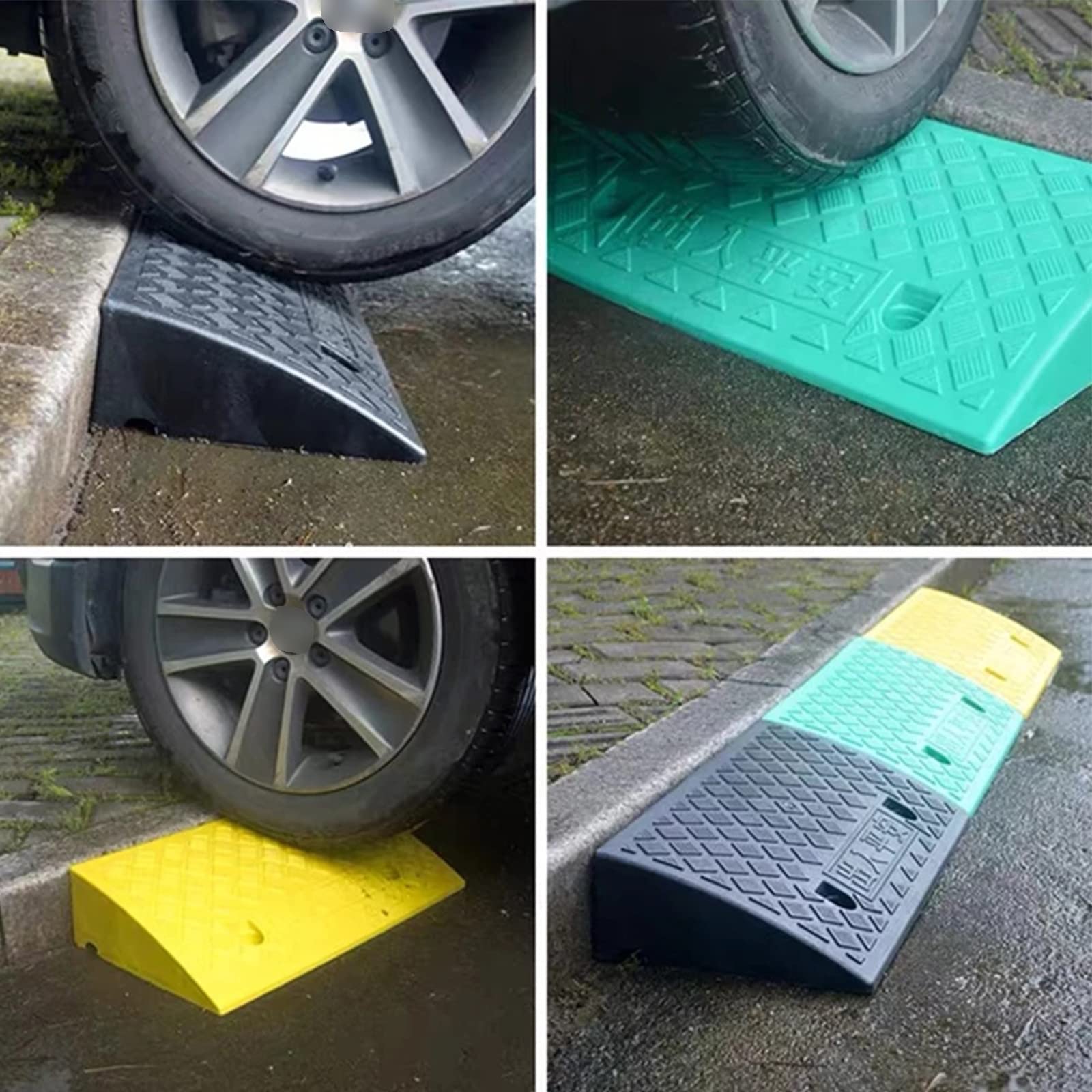 Rampa de umbral Industrial, Puerta de rampa de umbral de Scooter para Silla de Ruedas portátil, rampa de Movilidad Utilizada para Puertas y baños (19,29 * 10,62 * 3,93 Pulgadas), a