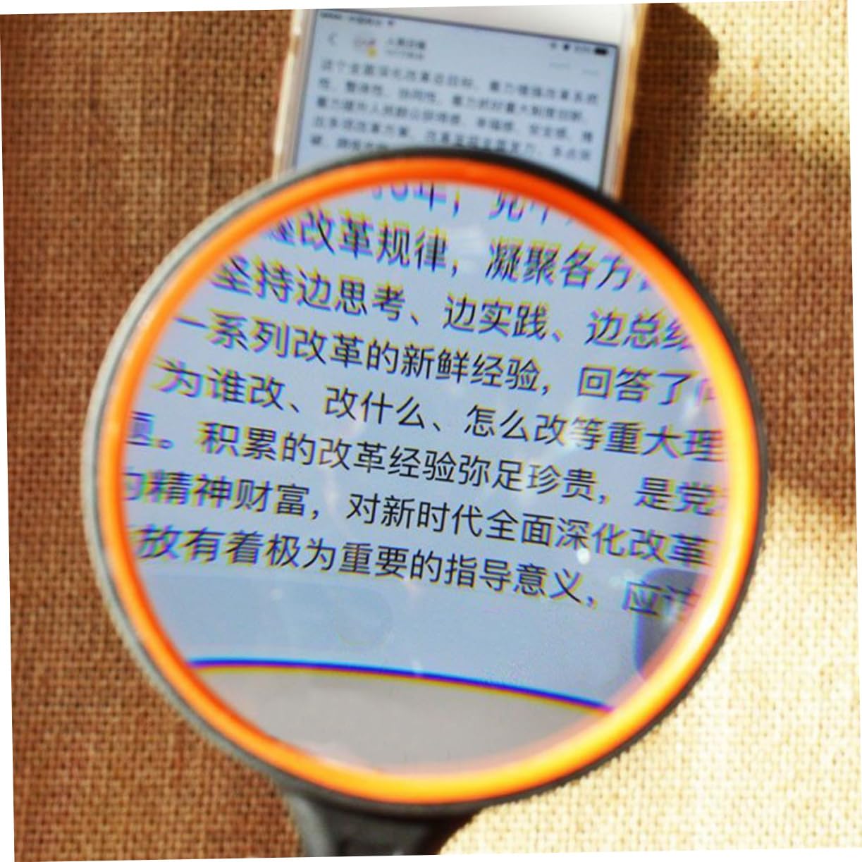 BCOATH 2pcs Handheld Magnifying Glass 10x Magnifier for Reading Observing Shatterproof Anti Slip Boys and Girls Elderly Friendly