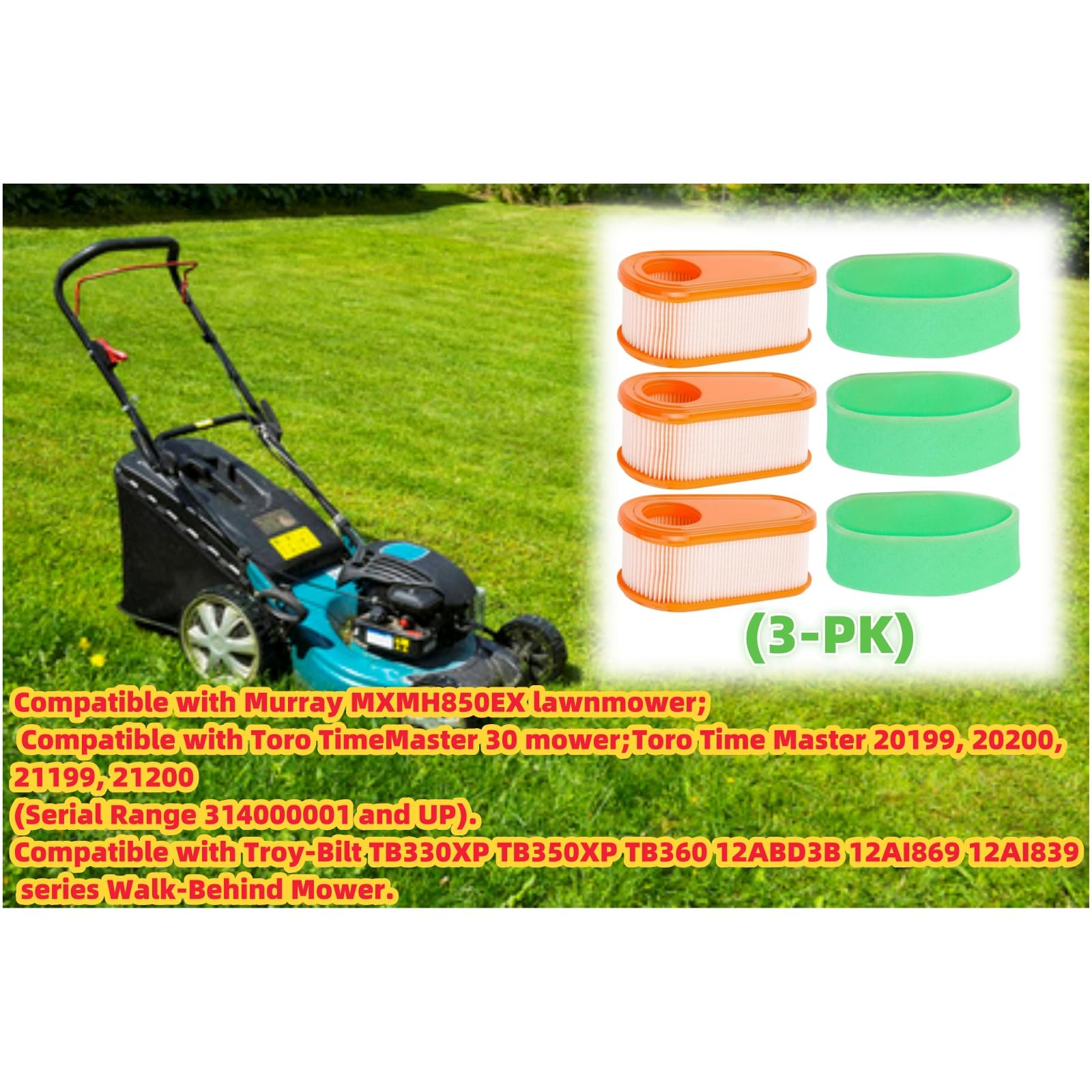 Walk Behind Toro Timemaster 30 Air Filter Lawn Mower Air Filter